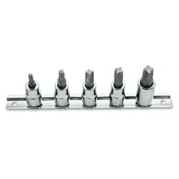5 Pc. 3/8" Drive MorTorq Bit Socket Set for GM/Chrysler 8140