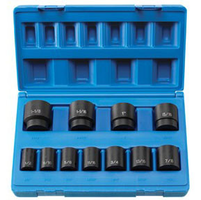 11-Piece 1/2 in. Drive 8-Point SAE Impact Socket Set 1311S