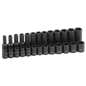26 Pc. 3/8" Drive Standard and Deep Metric Master Socket Set 1226M