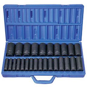 26 Pc. 1/2" Drive 6 Point Metric Deep Master Socket Set 1326MD