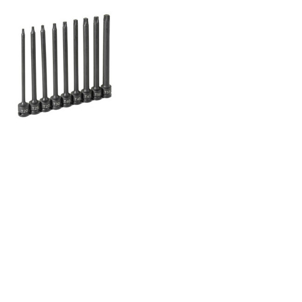 3/8" Drive 9 Pc. 6" Length Internal Star Set 1206T