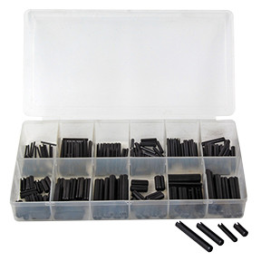 245 Pc. Roll Pin Assortment, 1/16" - 1/4" 373