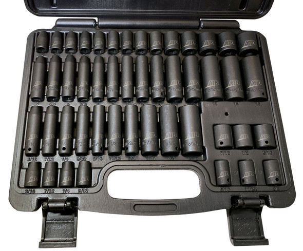 48 PC. 1/4” Drive 6 Point SAE & Metric Standard & Deep Impact Socket Set 2248 48 PC. 1/4” Drive 6 Point SAE & Metric Standard & Deep Impact Socket Set 2248