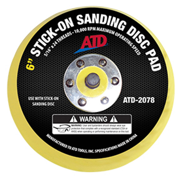 Stick-on Sanding Disc Pad 2078
