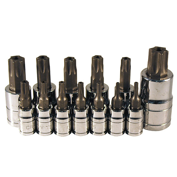 13 Pc. Tamperproof Torx  Bit Socket Set 13775