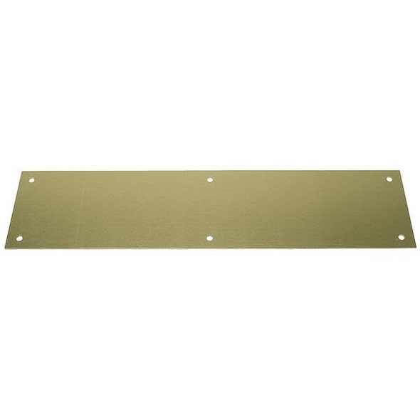 Rockwood Push Plates,BrassGrip,,4 x16 In 73C.3