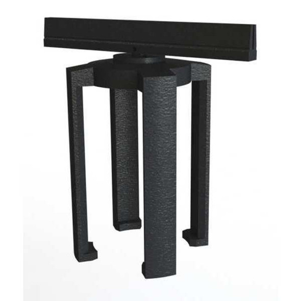 Banner Stakes Sign Bracket,Black,6" H PL4130