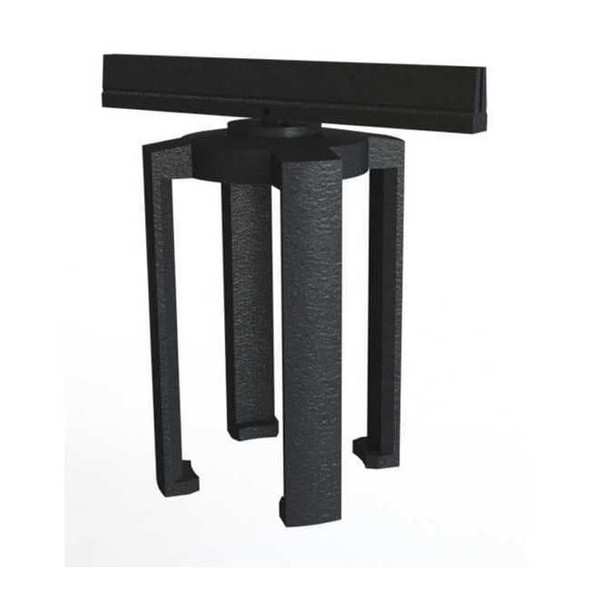 Banner Stakes Sign Bracket,6"H,6"W,Matte,Black PL4130
