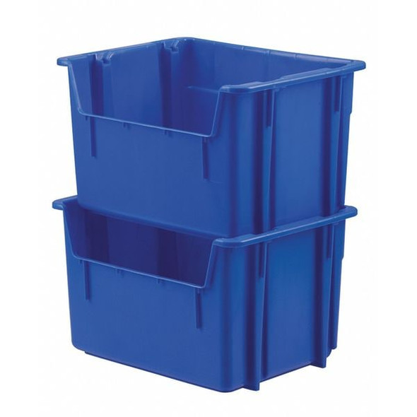 Lewisbins Stack and Nest Bin,Blue,Solid,Plastic NPL252 Blue Lewisbins Stack and Nest Bin,Blue,Solid,Plastic NPL252 Blue