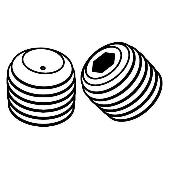 Manufacturer Varies Socket Set Screw, Oval, 10-32x1/4, PK100 SSOFIA-100025-100P