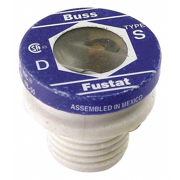 Eaton Bussmann Plug Fuse, 25A, 10kA at 125V AC, 4 PK S-25