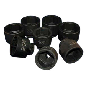 8 Pc. 3/4" Drive 6 Point SAE Standard Impact Add-On Socket Set 6401