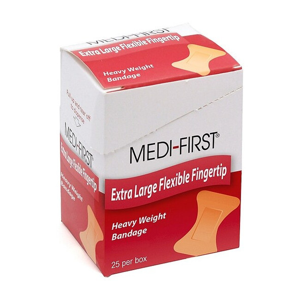 Manufacturer Varies Fingertip Bandages,3"x1.75",Fabric,PK25 61773