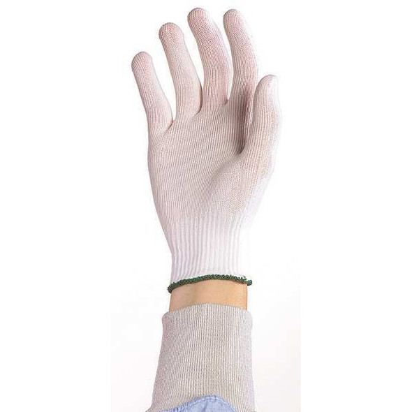 Berkshire Gloves, 5 ISO Class, Polyester, 7 in L, White, L, 10 PK BGL3.20L