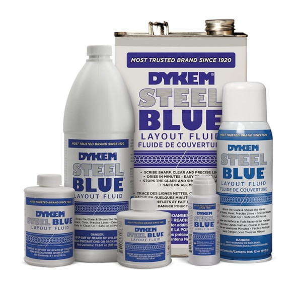 Dykem Dykem Steel Blue, Layout Fluid, Bottle, 8 oz 80400