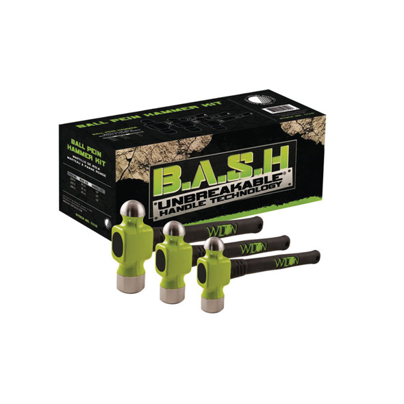 B.A.S.H 3 Pc. Ball Pein Hammer Kit 11110