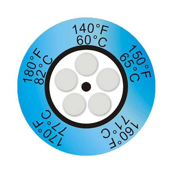 Thermax Non-Rev Temp Indicator,PK10 80603