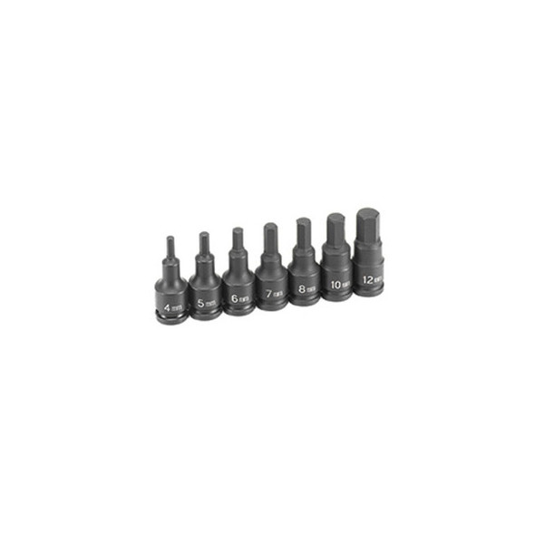 3/8" Drive 7 Piece Hex Driver Metric Set 1297MH