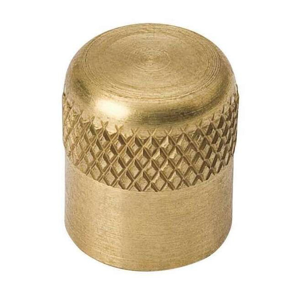 Mueller Industries Access Valve Cap, Brass, 9/16 in L A 16447
