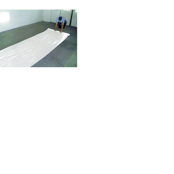 48" X 200' Roll Self-Adhering, Heavy-duty White Plastic for  Concrete Floors 454