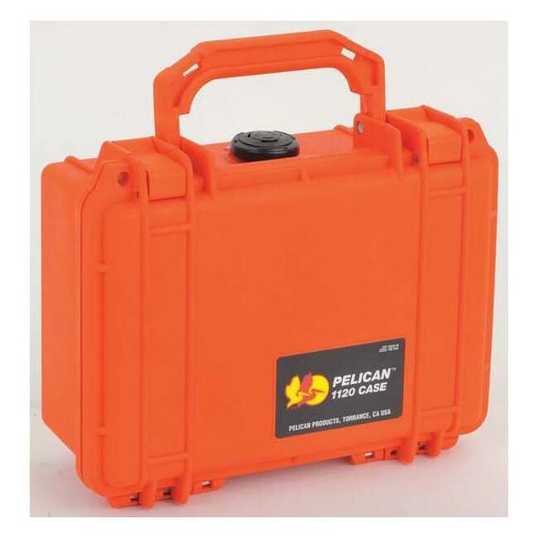 Pelican Case,8-1/8 InLx6-9/16 InWx3-9/16 InD,Or 1120