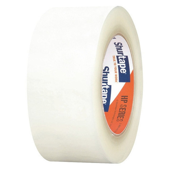Packing Tape, 1.6 mil Thick, 2 in W x 100 m L, 3 in Core Dia., Clear, 6 PK  104301