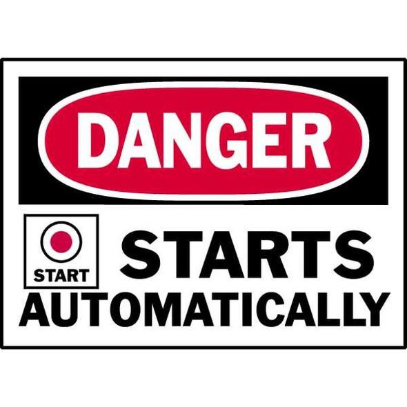 Brady Equipment Label,5 In. W,PK5, 86201 86201