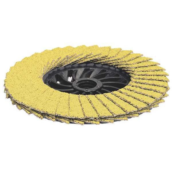 4-1/2" x 5/8"-11 Hard Edge Performance Coated PREDATOR Nylon Flap Disc, 50 Grit