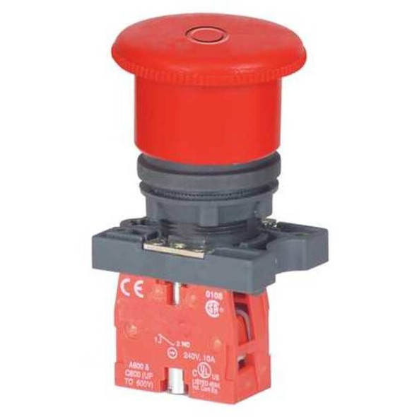 Dayton EmergencyStopPushButton,NonIllum,Red,1NC 30G248 Dayton EmergencyStopPushButton,NonIllum,Red,1NC 30G248