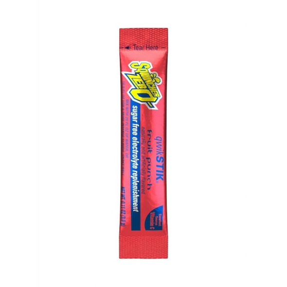 Sports Drink Mix, Sugar Free Electrolyte, Fruit Punch, 20 oz Yield, 50 PK  159060102