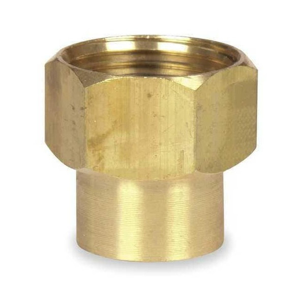Westward Garden Hose Adapter,1/2"x3/4",NPTxNH 4KG85
