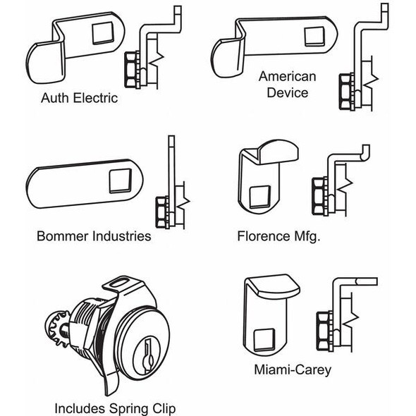 Manufacturer Varies Mailbox Lock,For 4C Pedestal Mailboxes 97-75-HL1