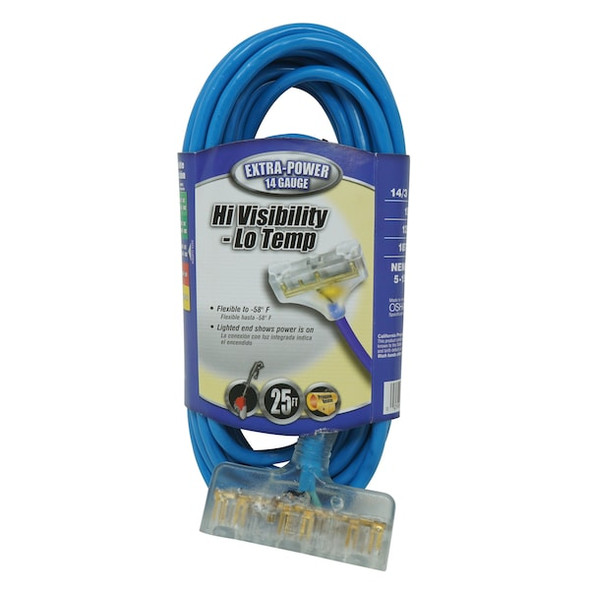 Southwire Extension Cord,14 AWG,125VAC,25 ft. L 32678806
