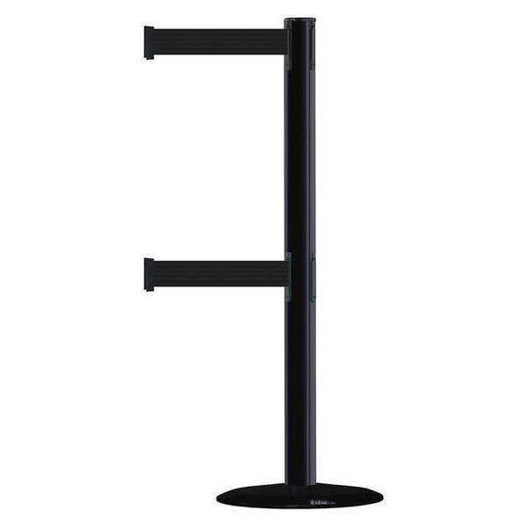 Barrier Post with Belt, 7 1/2 ft Length, 38 in Post Height, No Legend