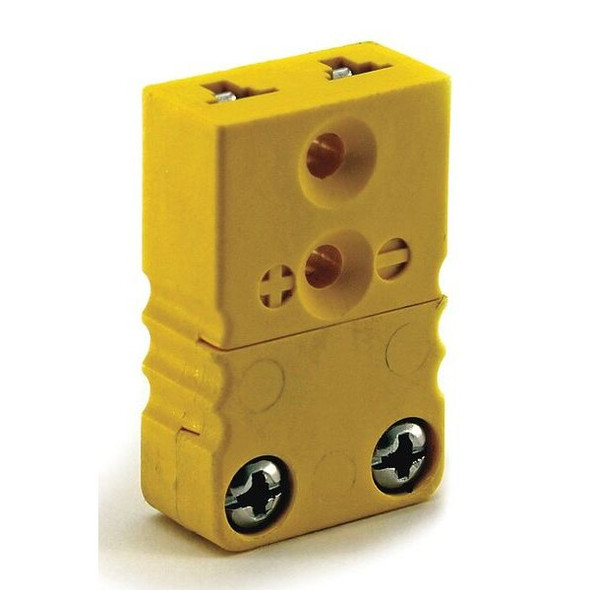 Dayton Thermocouple Jack,K,Yellow,2 Pins 36GK90