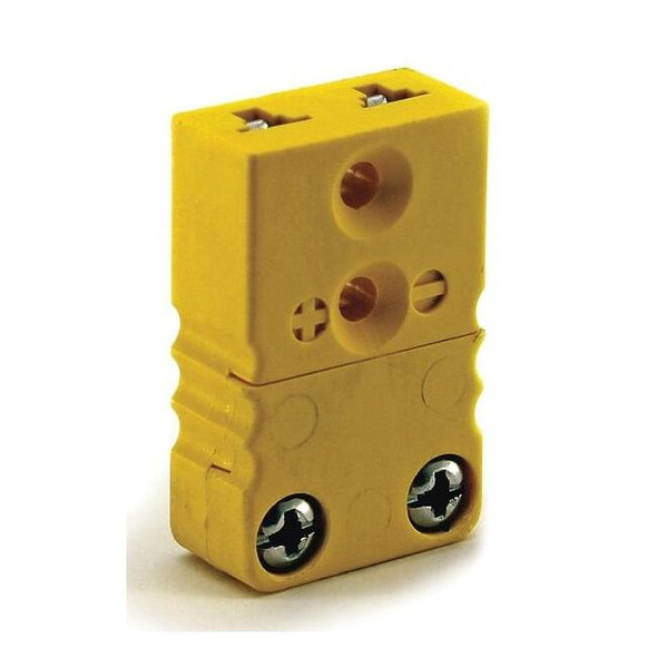 Dayton Thermocouple Jack,K,Yellow,2 Pins 36GK90
