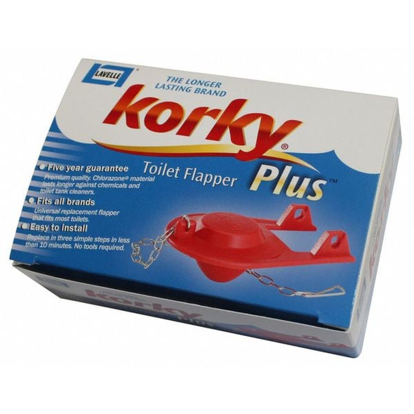 Korky Toilet Flapper,Red 2001GR