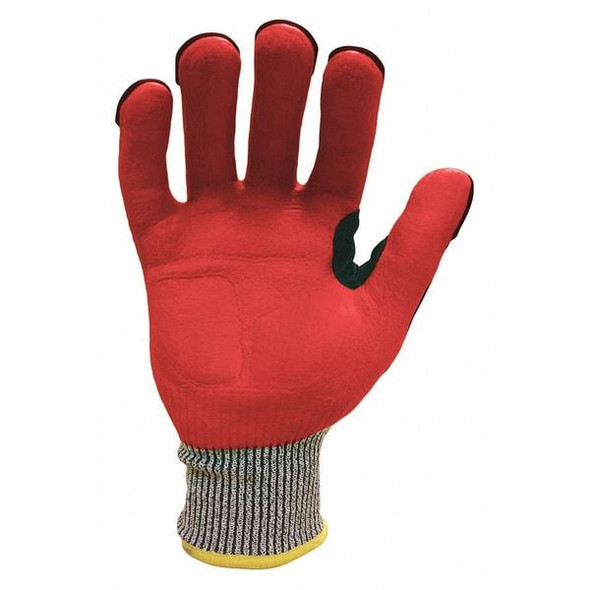 Ironclad Performance Wear Impact Gloves,M,Gray/Red/Hi-Vis Yllw,PR INDI-KC5-03-M