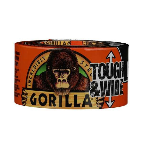 Gorilla Glue Duct Tape, Black, 25 yd L, 2-7/8 in W 106425