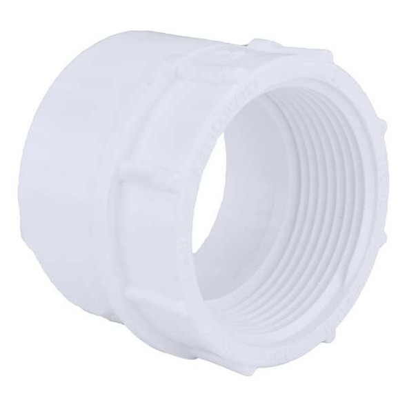 Manufacturer Varies PVC Female Adapter, FNPT X Hub, 1-1/2 in Pipe Size 1WJY2