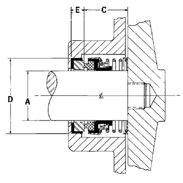 Flowserve Seal,Pump Shaft,5/8 In 21-062-23