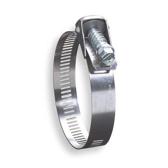 Worm Gear Hose Clamp, 2 to 12 1/4 in, 201 Stainless Steel, 188 SAE Number, PK10