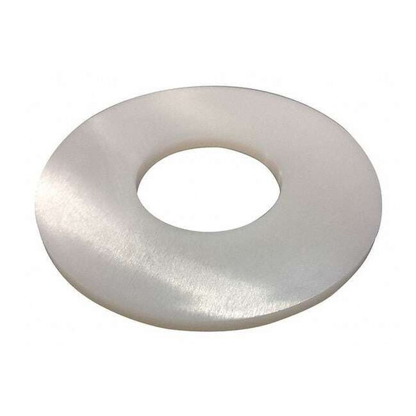 Flat Washer, For Screw Size 3/8" ,Nylon Plain Finish, 20 PK