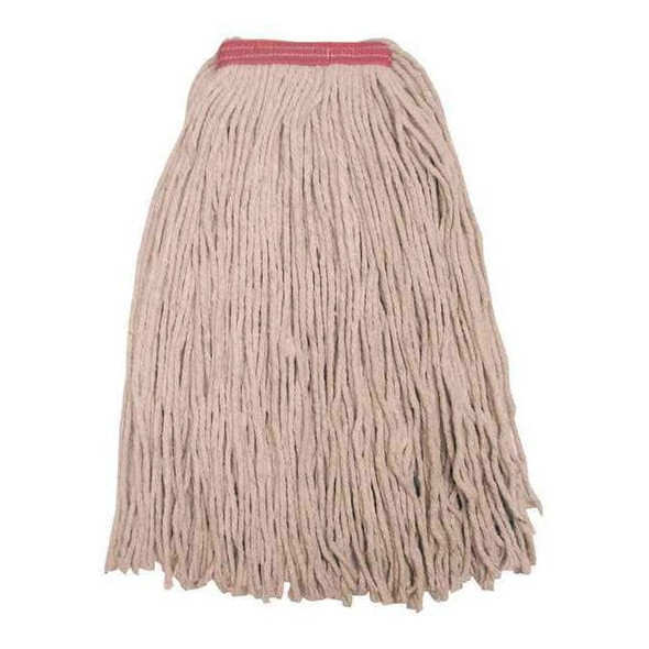1 in String Wet Mop, 32 oz Dry Wt, Slide On Connection, Cut-End, Beige, Cotton