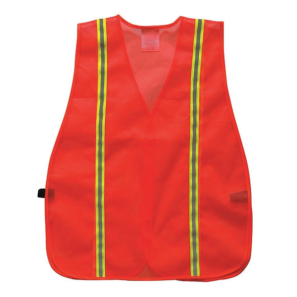 Condor Back Stp Vest, Unrated Orange/Red, 3XL 54VH93