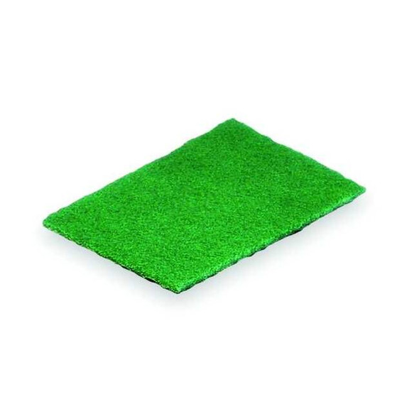 Tough Guy Scouring Pad, 6"L, 9"W, Nylon, Green, PK20 2NTG8