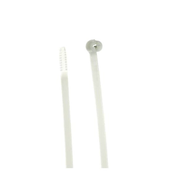Cable Tie, 24-1/2 in L, 7 in Max Bundle Dia., Natural, Nylon 6/6, 120 lb Strength, 50 PK