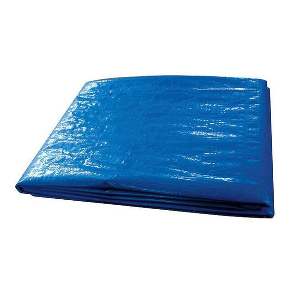 Standard Duty Tarp, 9 ft 6 in x 11 ft 4 in, 5.1 Mil, Blue, Polyethylene