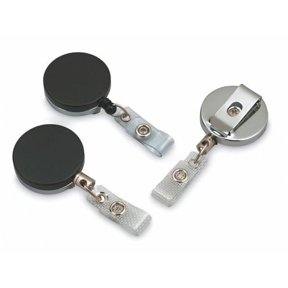 Baw Plastics Retractable ID Badge Holder,Chain Cord 2120-3375