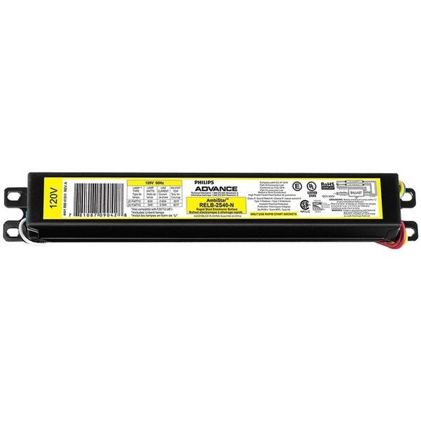 Advance PHILIPS ADVANCE 72 Watts, 1 or 2 Lamps, Electronic Ballast RELB-2S40-N